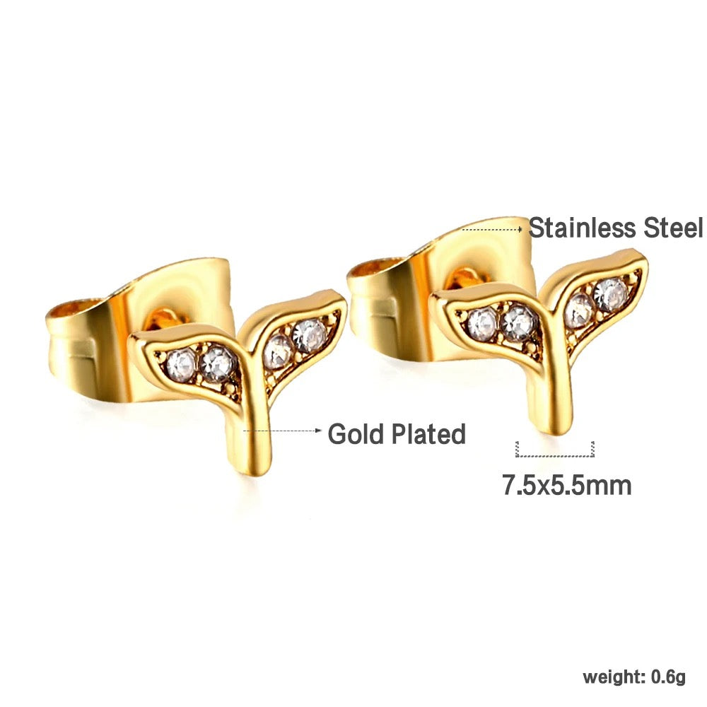 Order Decus Inbuilt Zirconia Crystal Stud Earrings