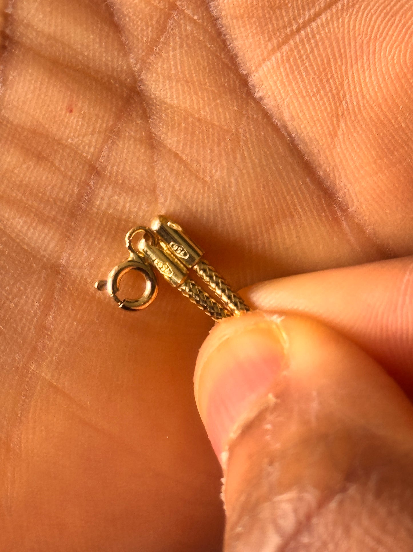 Deglaf 18ct Solid Gold Chord Chain Only 2.7g