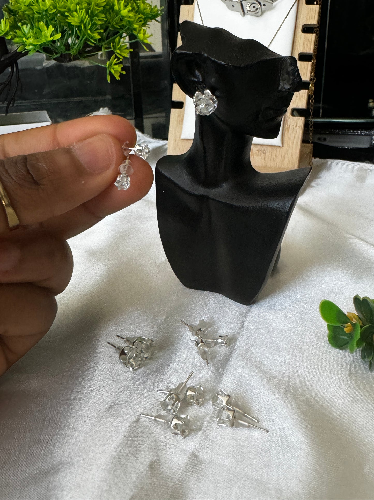 Deba Crystal Stud Earrings