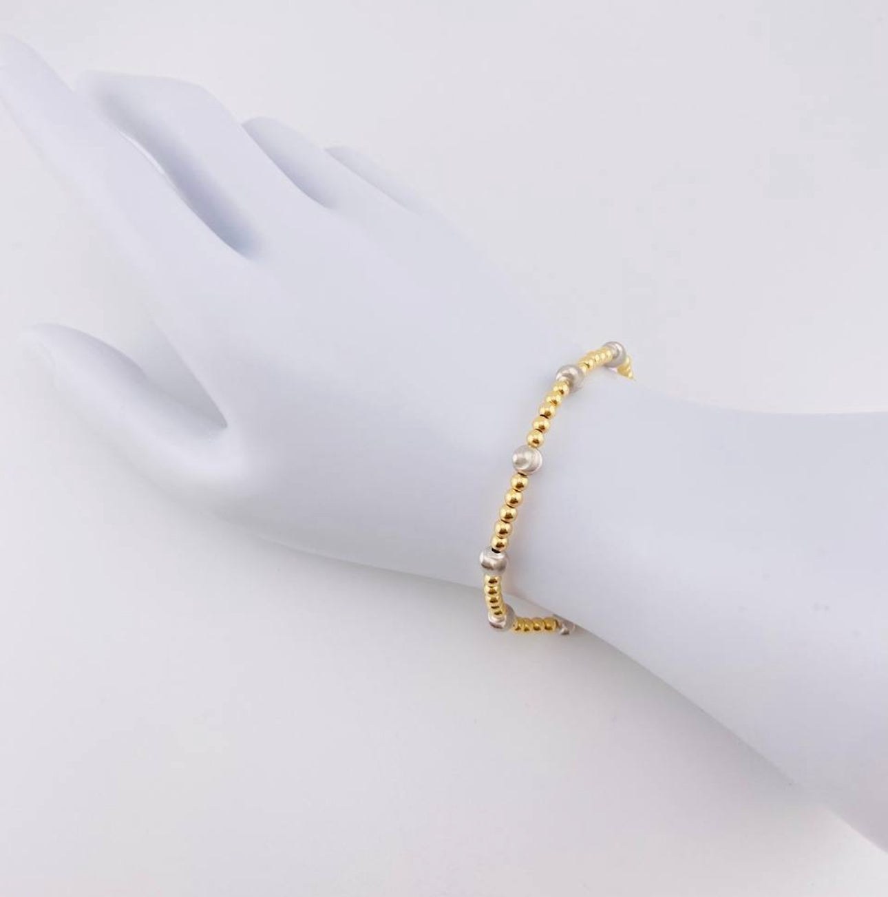 Degaxs 18K Solid Gold (Extra) Ball Bracelet Bangle