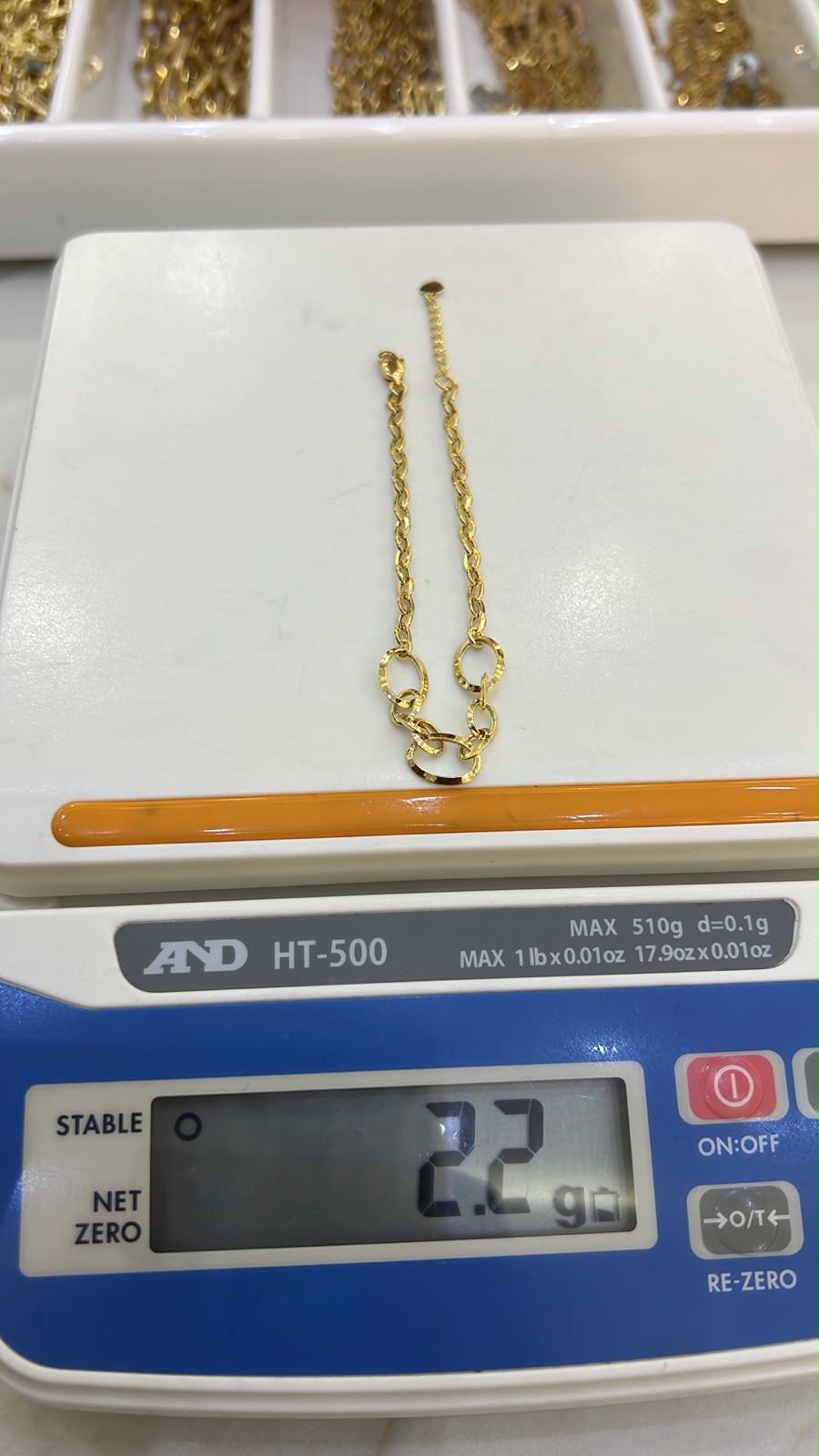 18K Solid Gold Link Bracelet 2.2g | 7.5 Inches