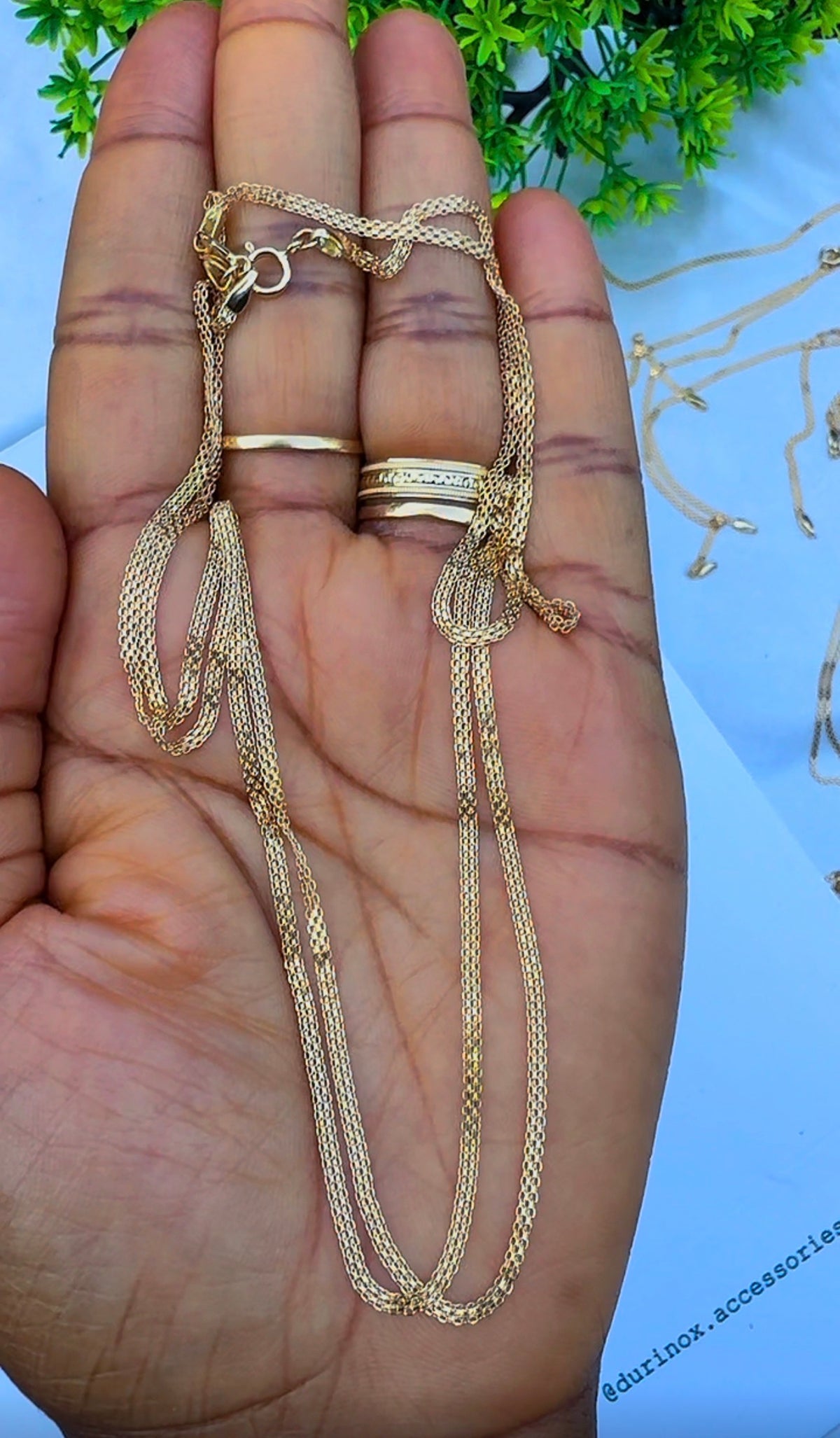 18ct Solid Gold Carpet Chain 18 - 22 Inches | 2.6g & 3.1g