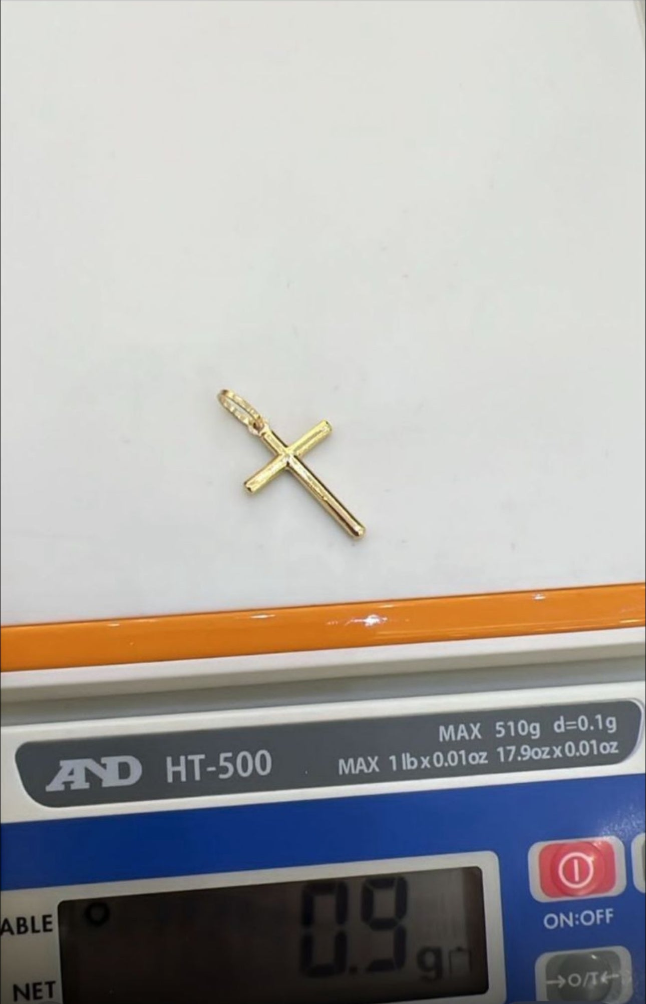 Dellarg 18ct Real Gold Dollar Chain Pendant