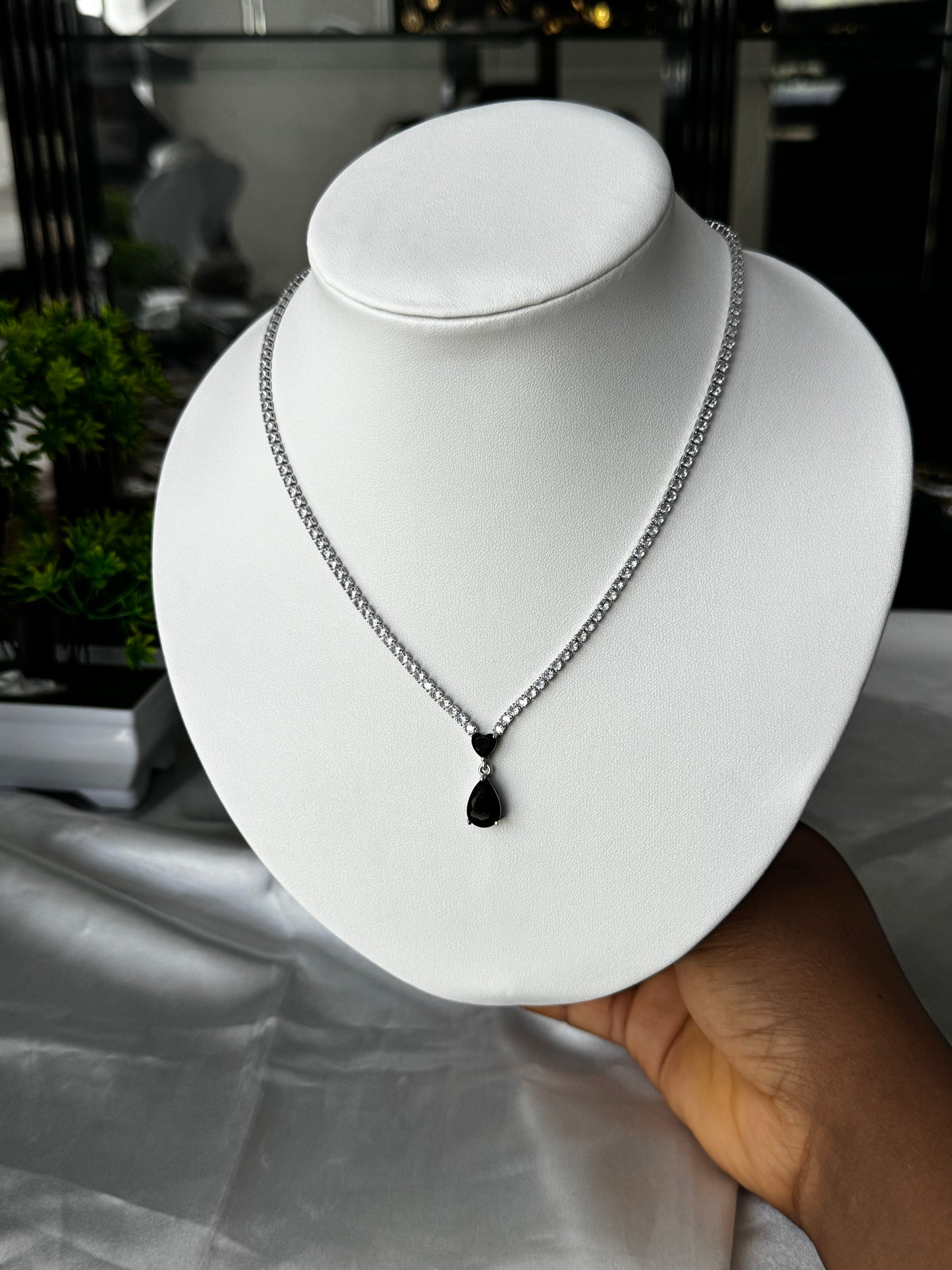 Order Diten1 Crystal Studded Elegant Chain Necklace
