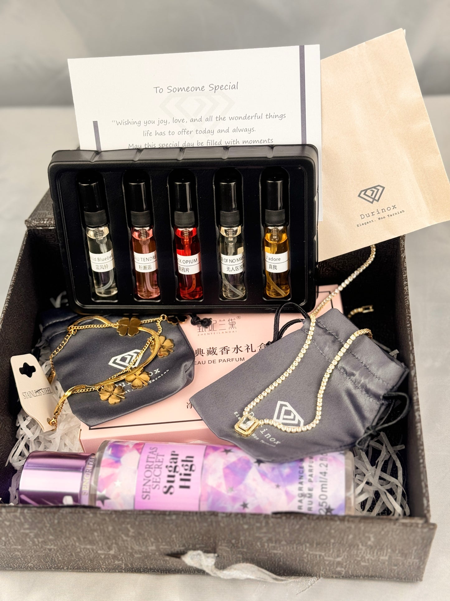 Durif Jewellery & Perfume Gift Box - Birthday Wedding Anniversary Gift Box for Women
