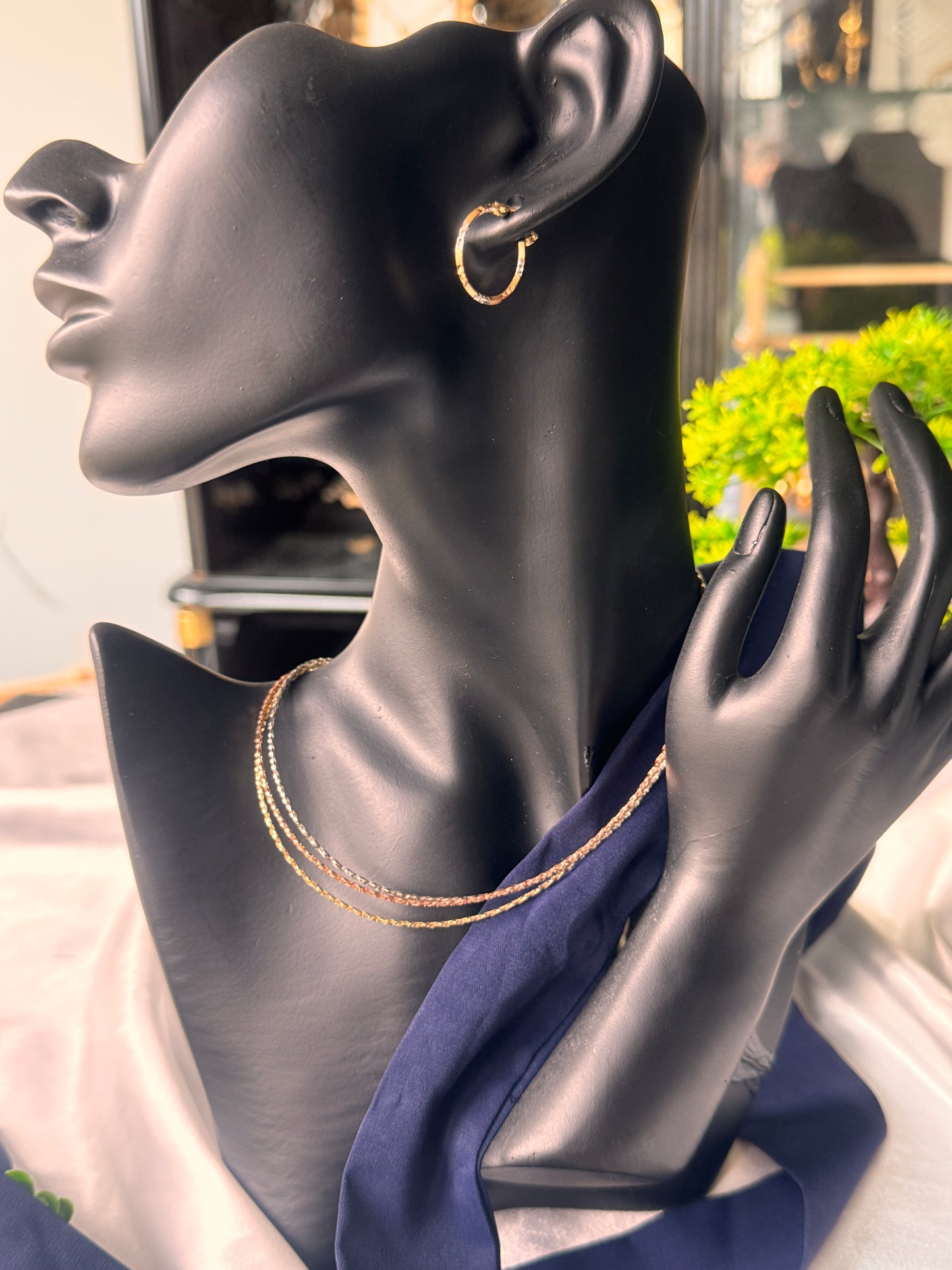 Get Deglac 18Karat Solid Gold Chord Chain Necklace