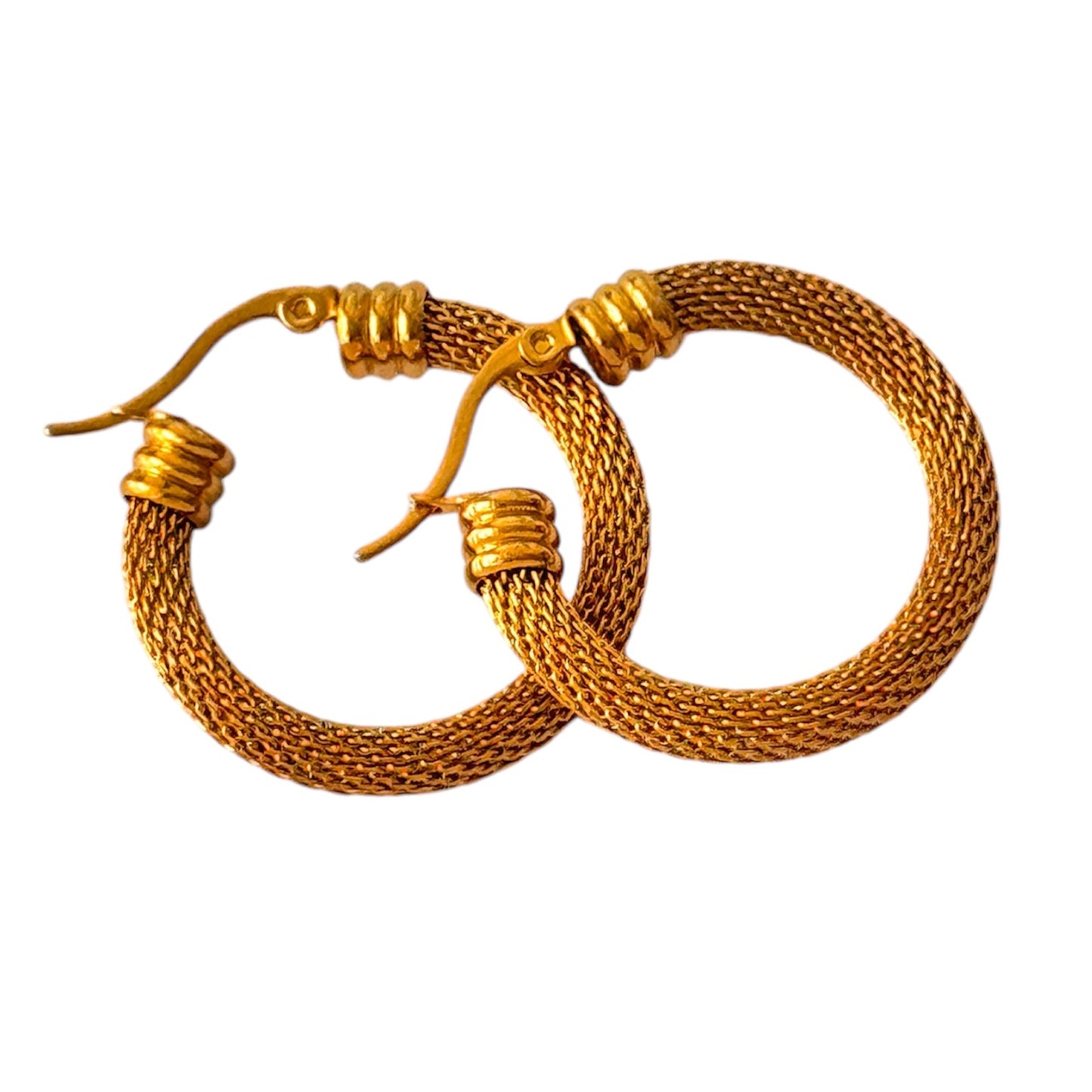 Order Deram 18K Gold Plated Elegant & Chunky Stainless Steel Hoop Earrings