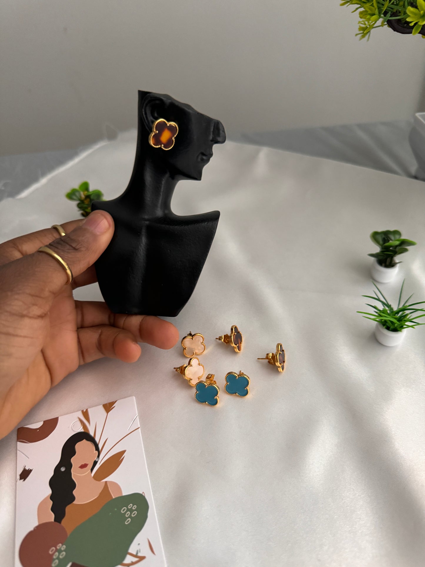 Dega Trendy Stud Earrings