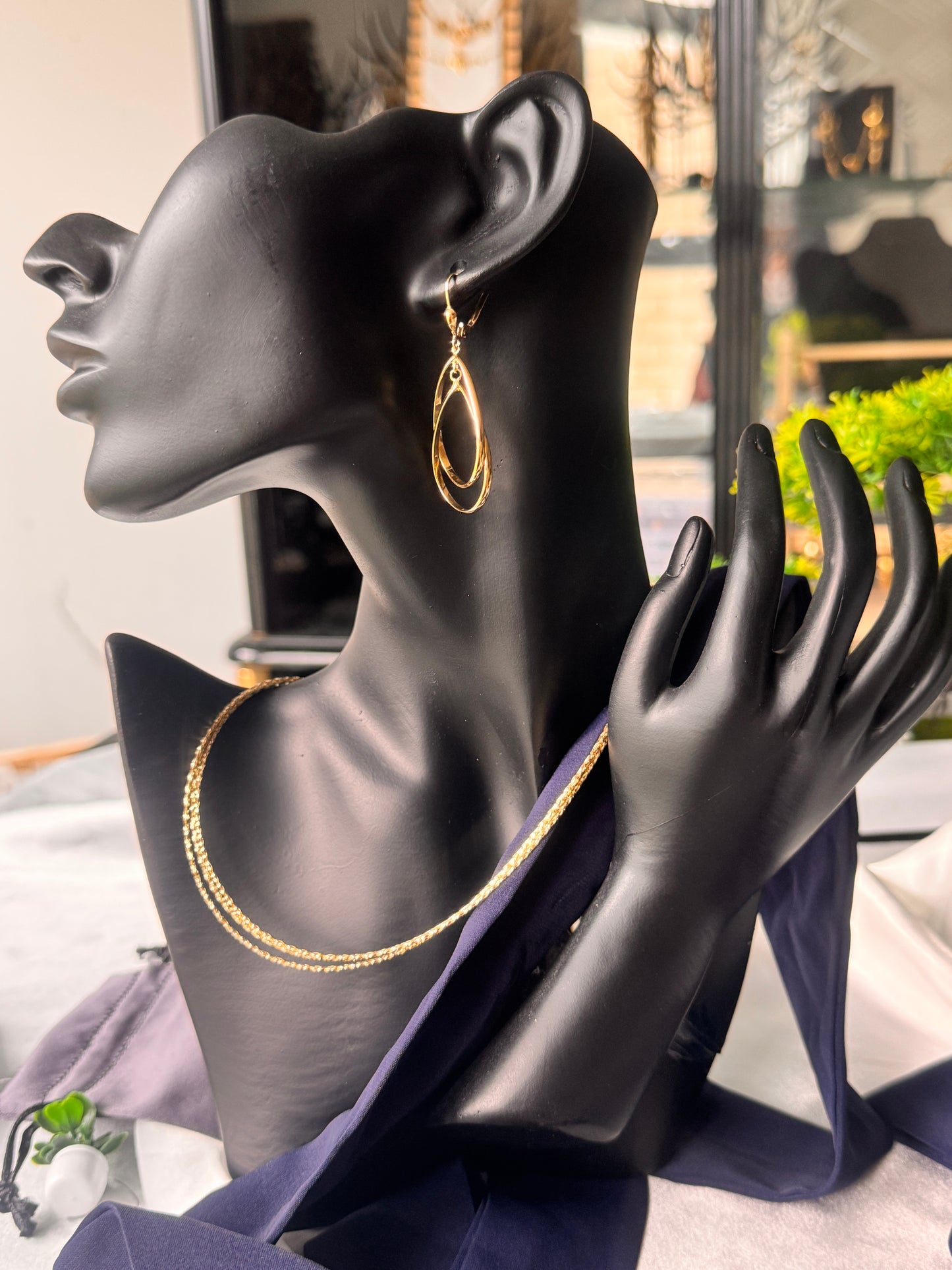 Deglac 18Karat Solid Gold Chord Chain Necklace