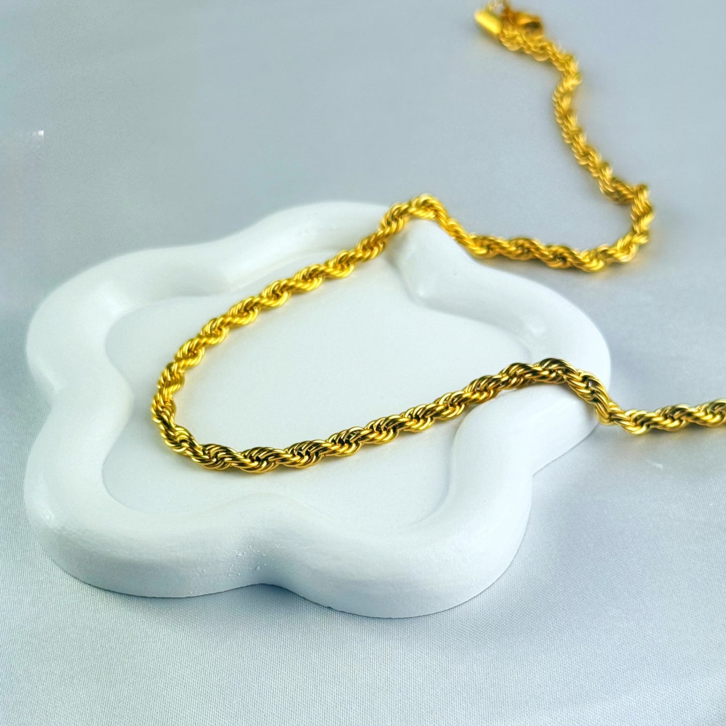 Dicab Stainless Steel Flat Round Snake and Rope Chains