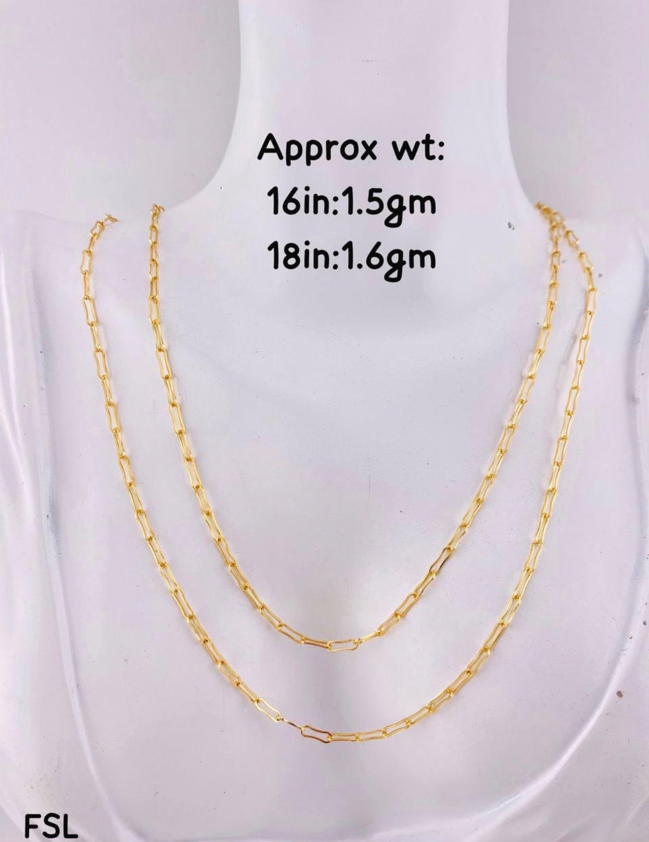 Dufag 18ct Solid Gold Chain