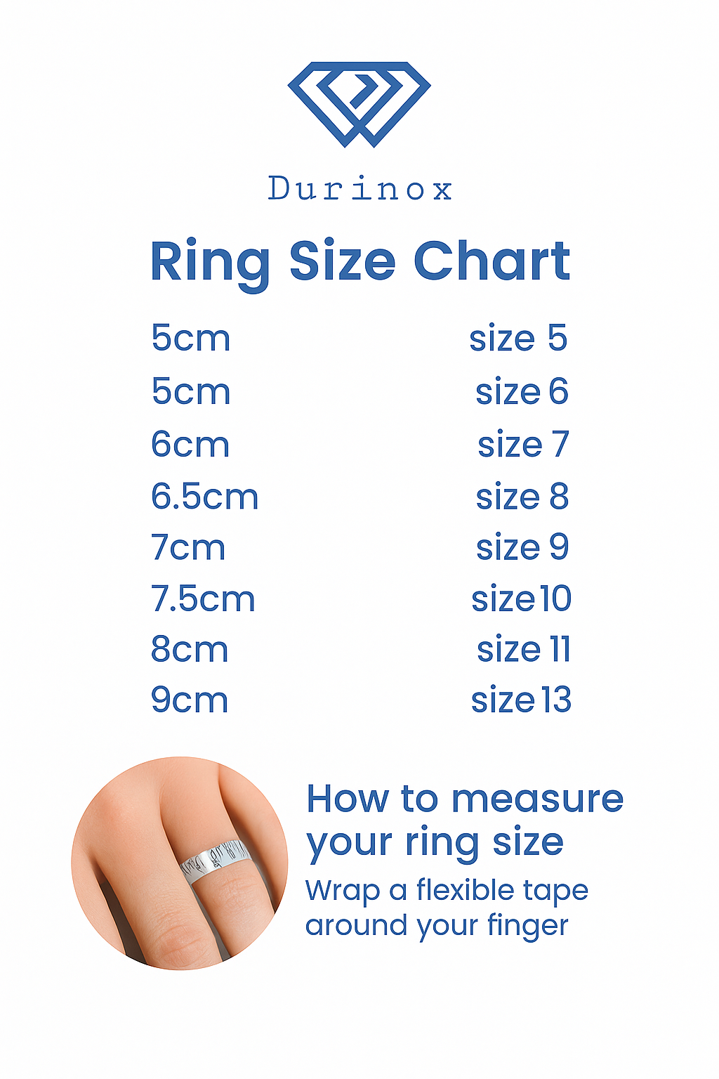 How to measure your ring size | ring size chart