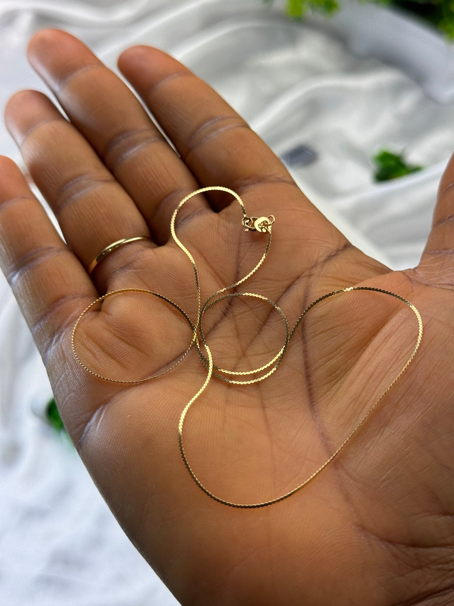 Degaatt 18ct Pure Gold Chain 18inches