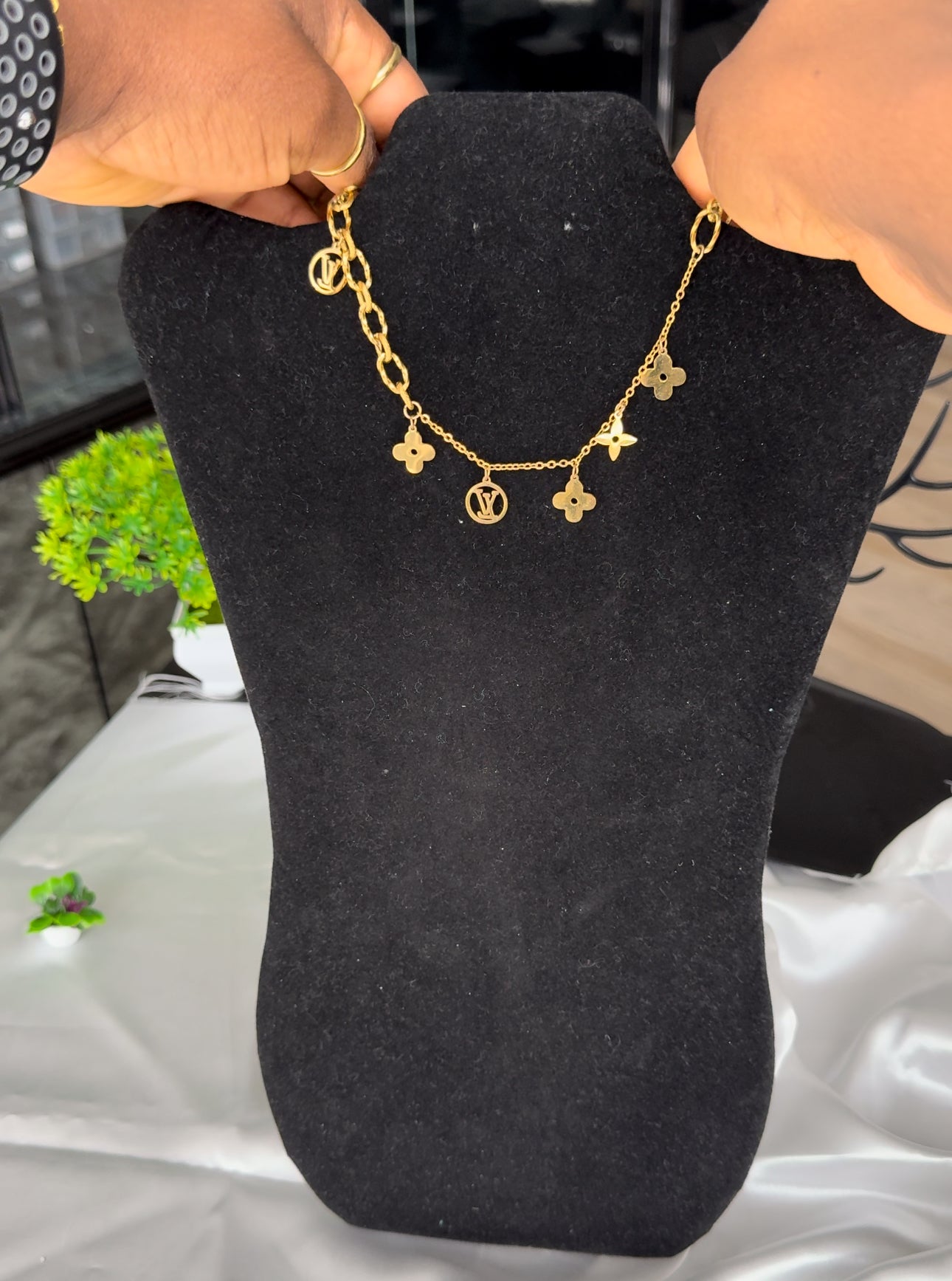 Order Diimma Gold Plated Super Double Electroplated Stainless Steel Choker Chain Necklace 16”