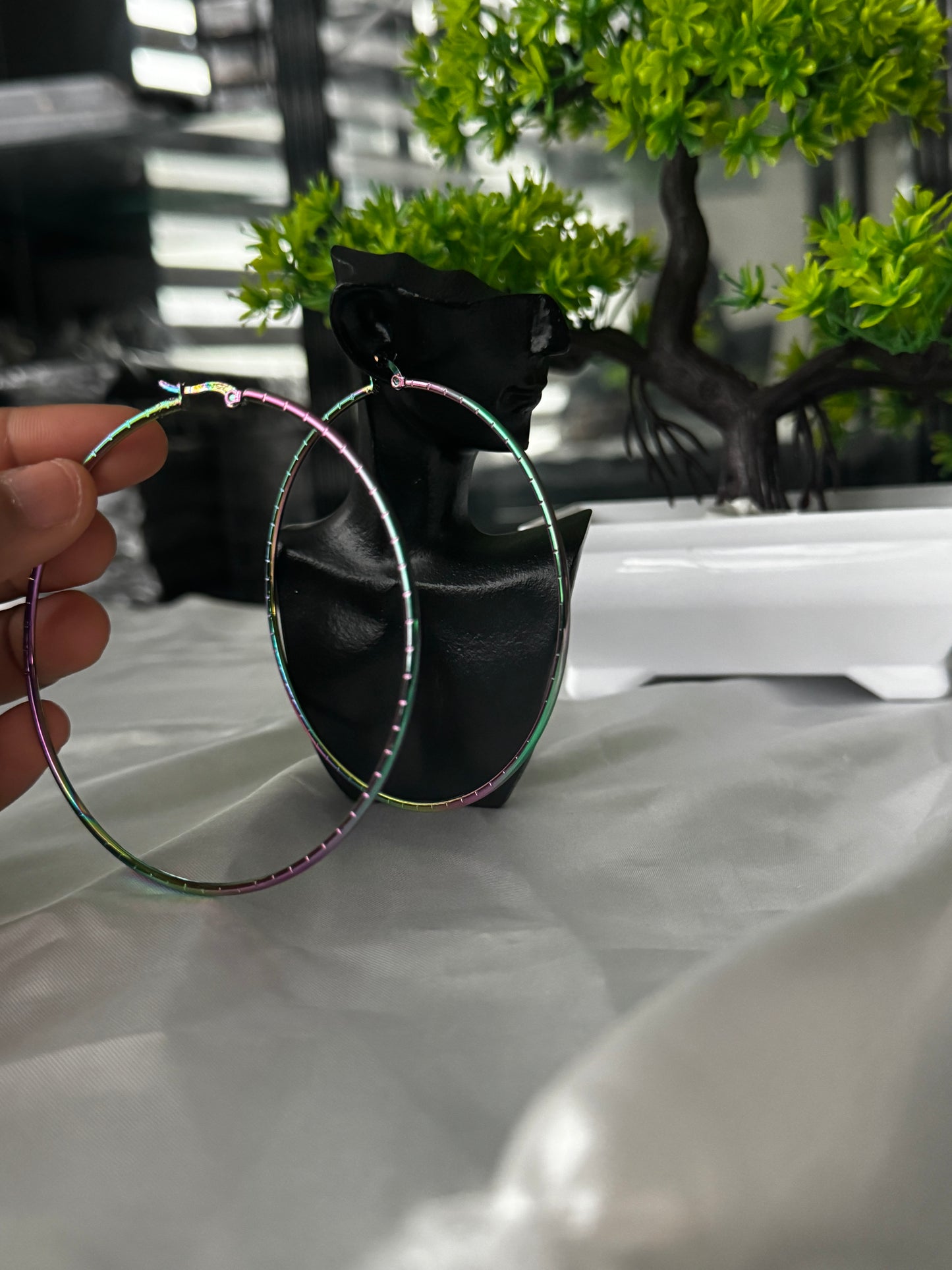 Desa Big Hoop Fashion Earrings Stainless Steel Non Tarnish
