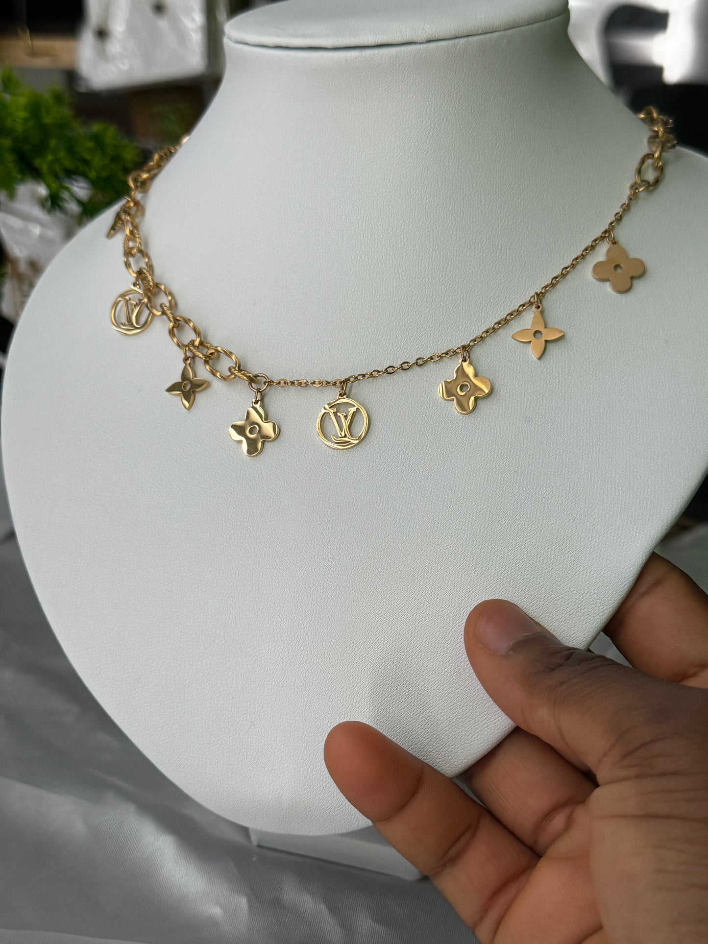Order Diimma Gold Plated Super Double Electroplated Stainless Steel Choker Chain Necklace 16”