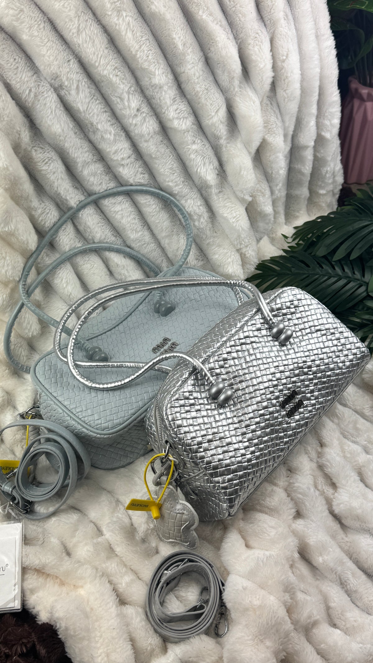 Blue Woven Barrel Women’s Bag | LARYZ Everyday - 037 | Medium-Big
