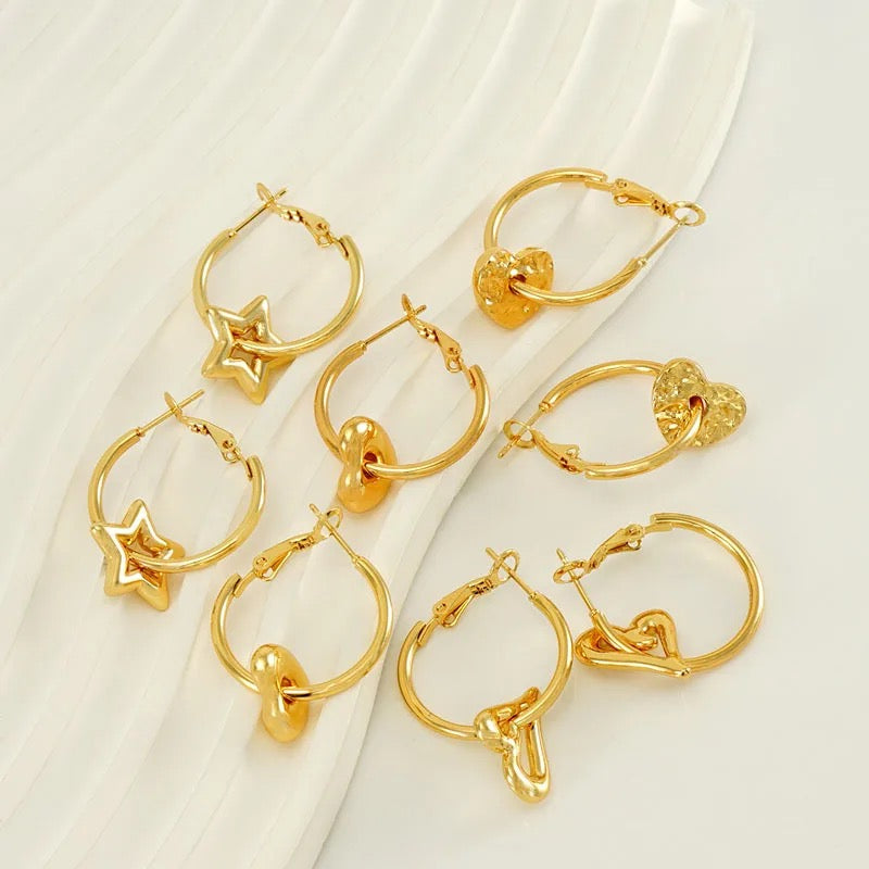 Non-Tarnish Elegant Hoop Earrings