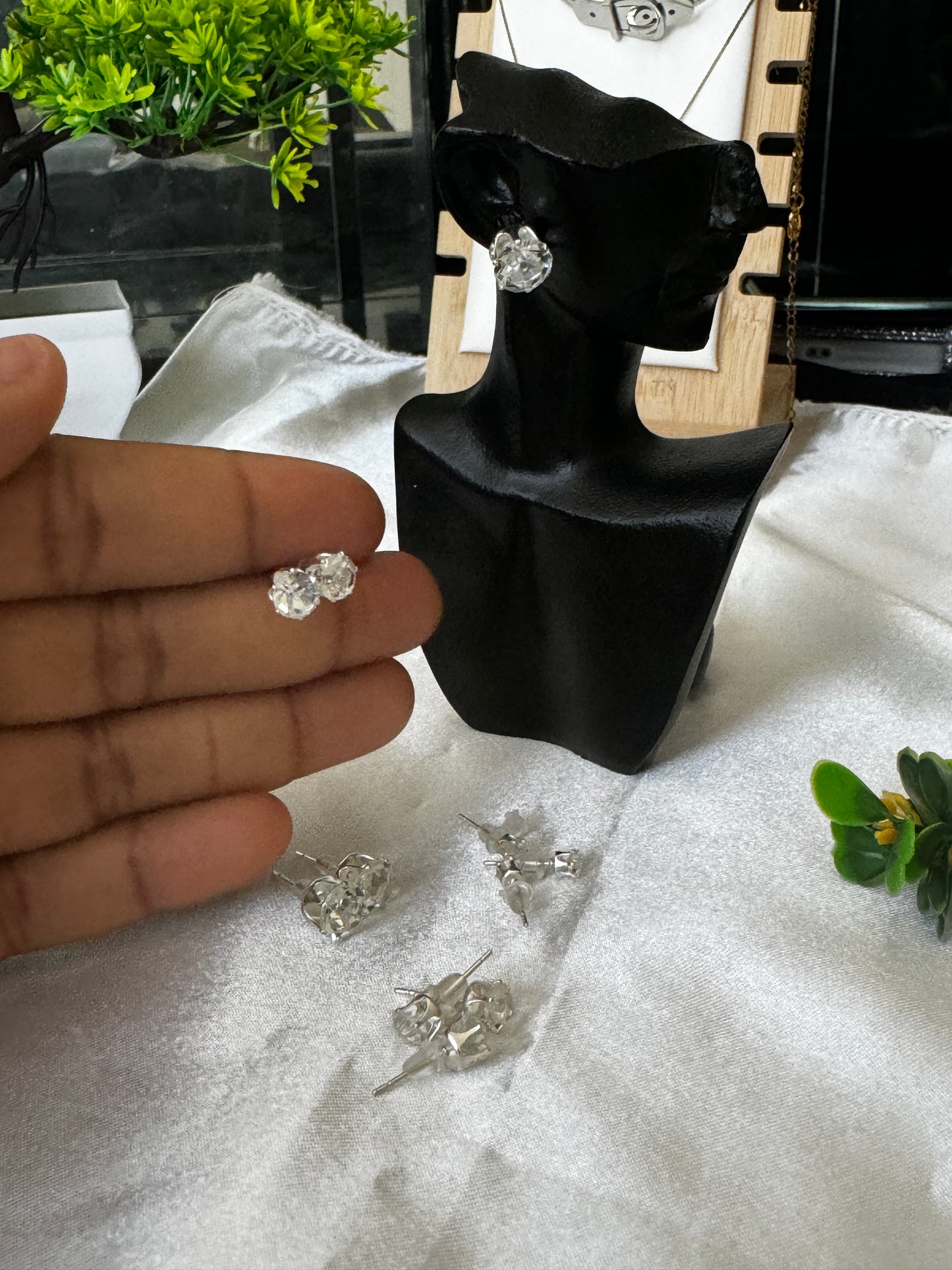 Deba Crystal Stud Earrings