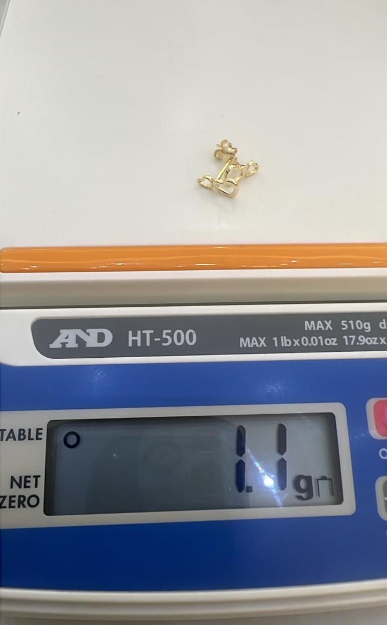 Degems 18ct Real Gold Pin Stud Earrings