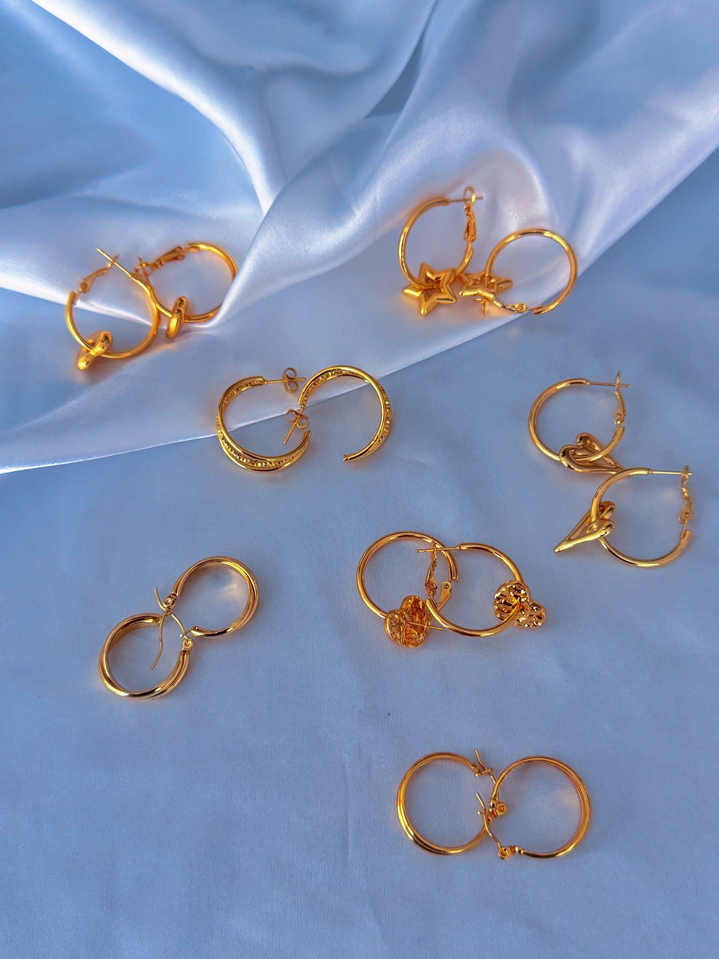 Buy Dema 18K Gold Plated Stainless Steel Hoops For Women and Teenagers