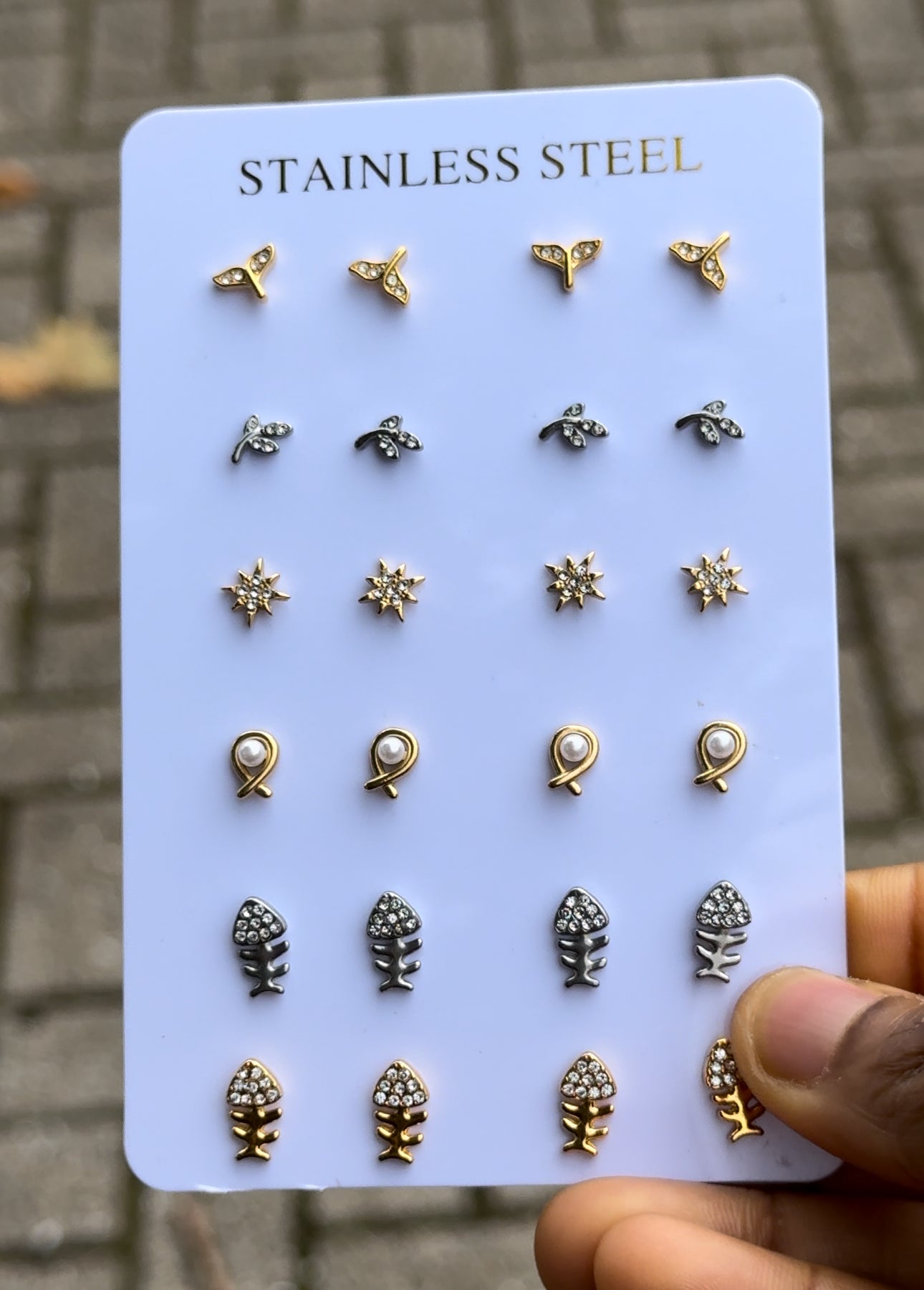 Order Decus Inbuilt Zirconia Crystal Stud Earrings