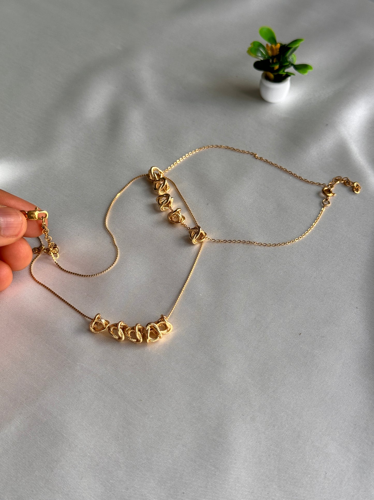 Rose gold jewellery set
