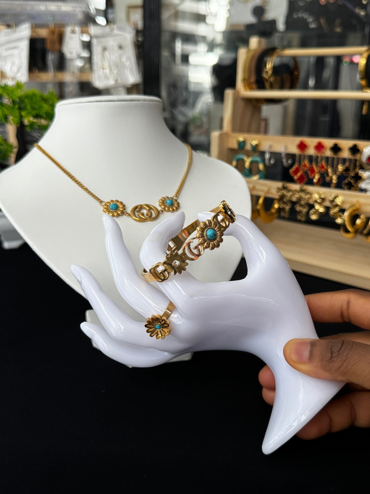 Digga Gold Plated Super Double Electroplated Stainless Steel Jewellery Set