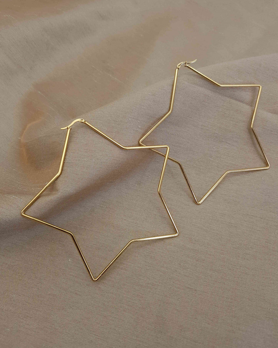 Desa Big Hoop Stainless Steel Non Tarnish Fashion Earrings
