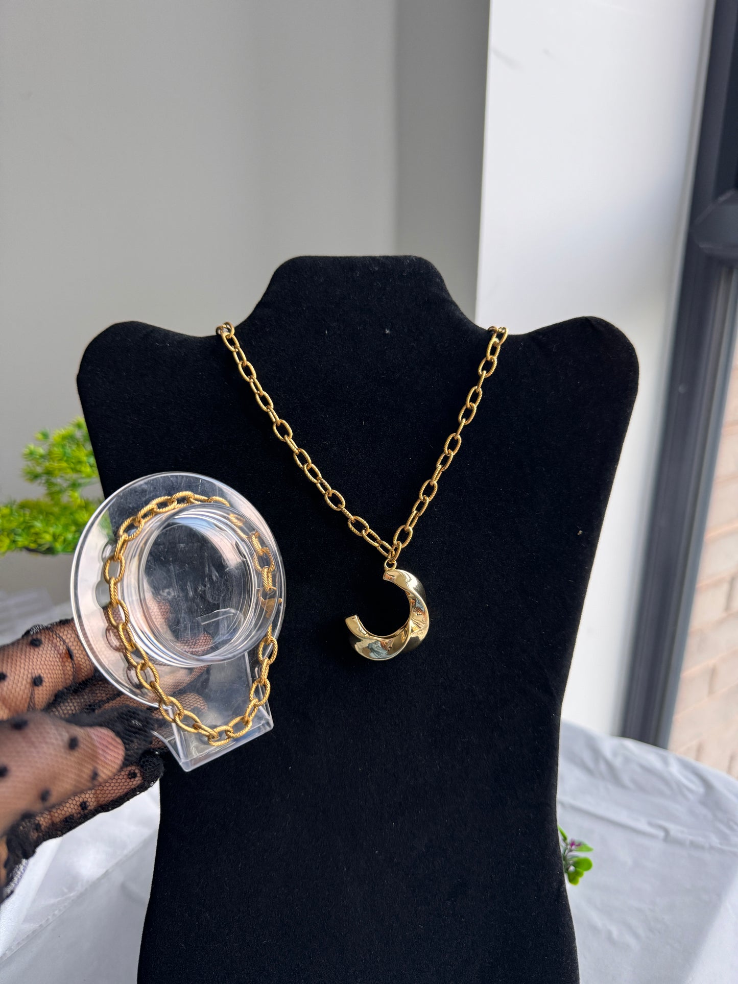 Dixxa Super Double Electroplated Stainless Steel Non Tarnish Bold & Chunky 17.5” Chain