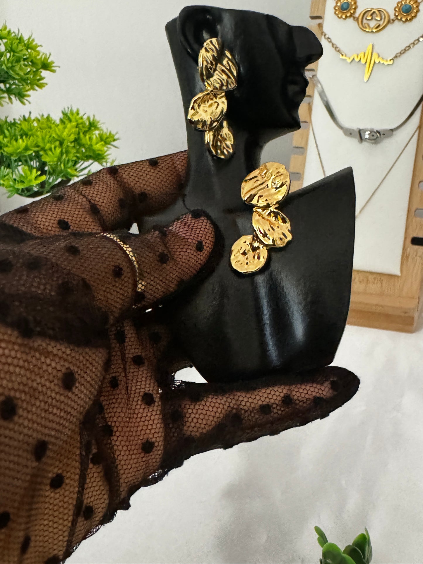Order DeJo Gold & Black Studs