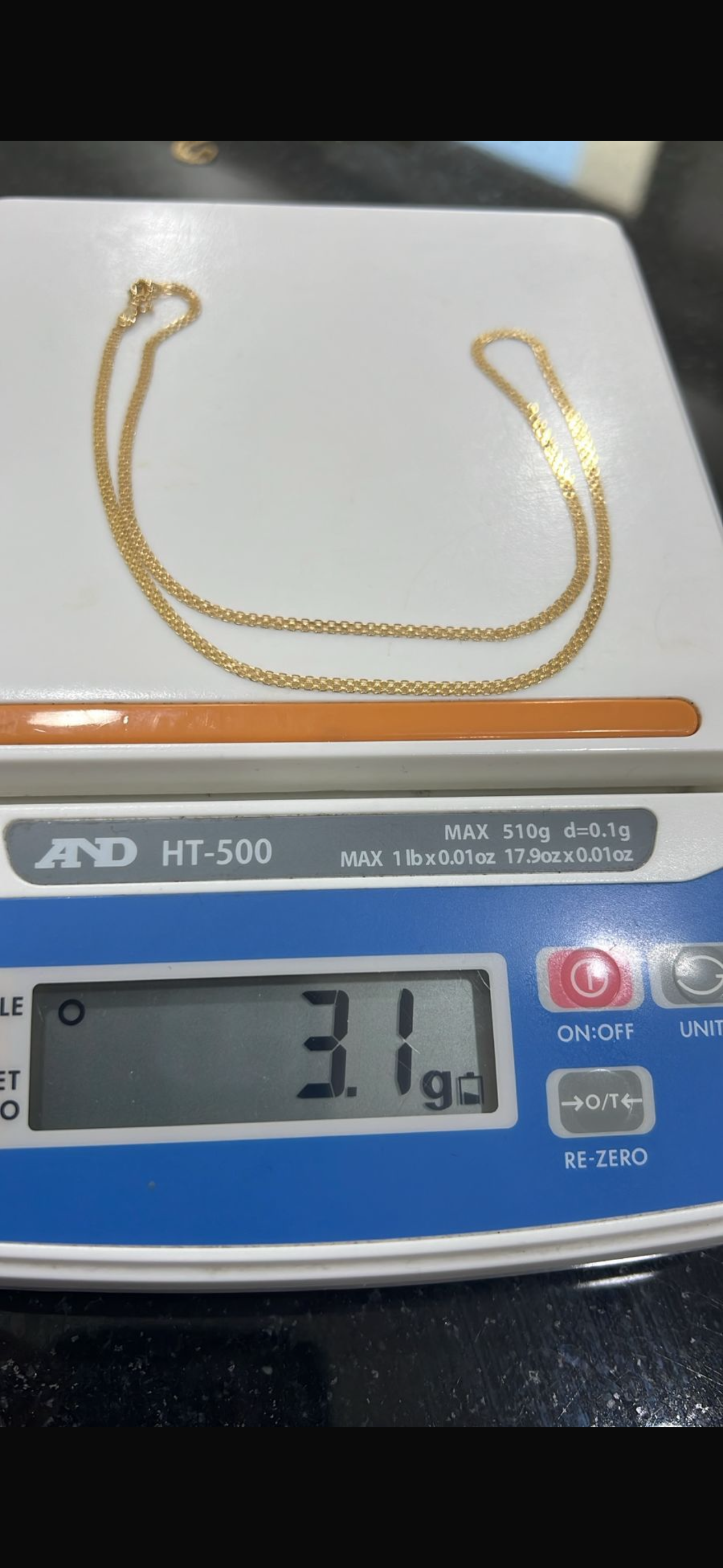 Deglad 18ct Solid Gold Carpet Chain Necklace