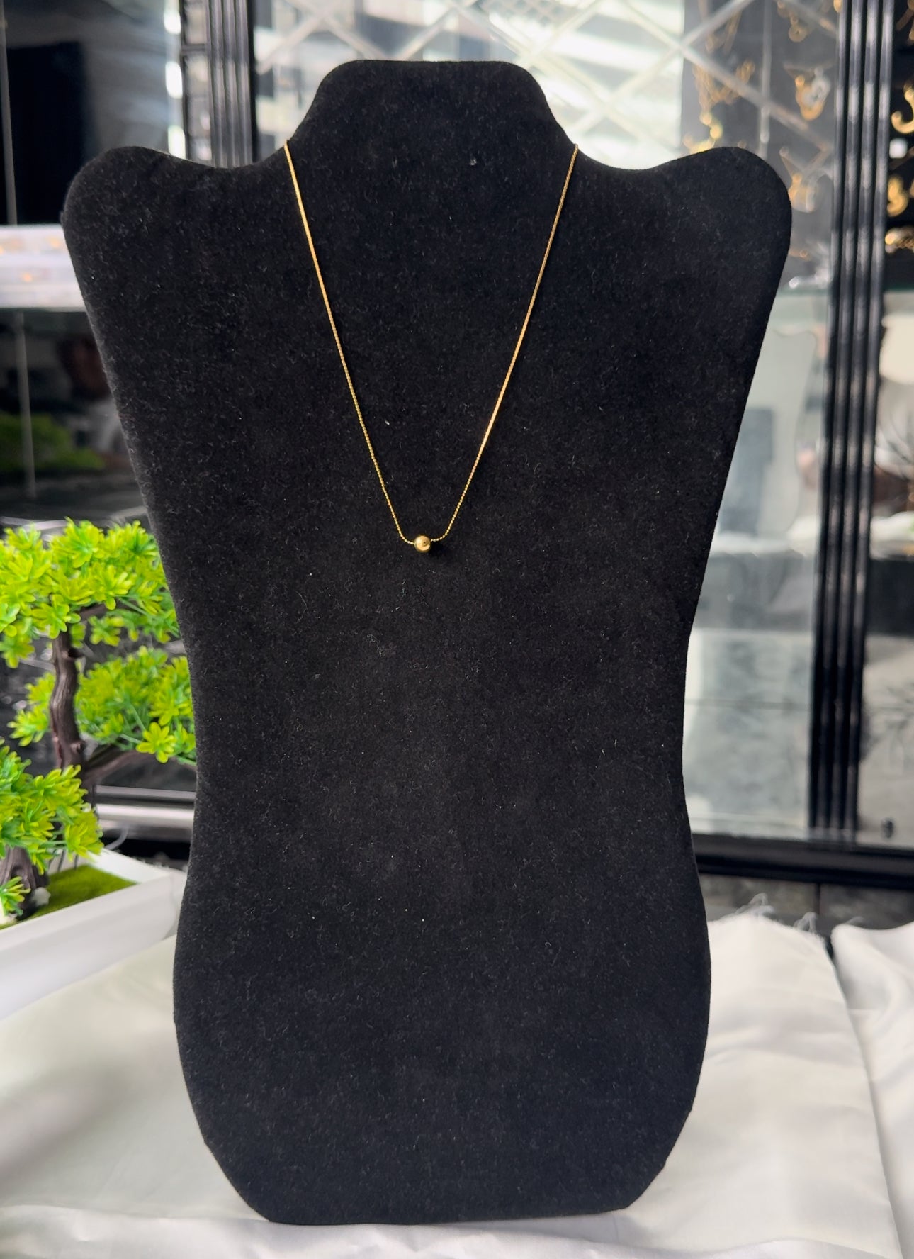 Dina Double Layer Non Tarnish Everyday Wear Necklace 16inches
