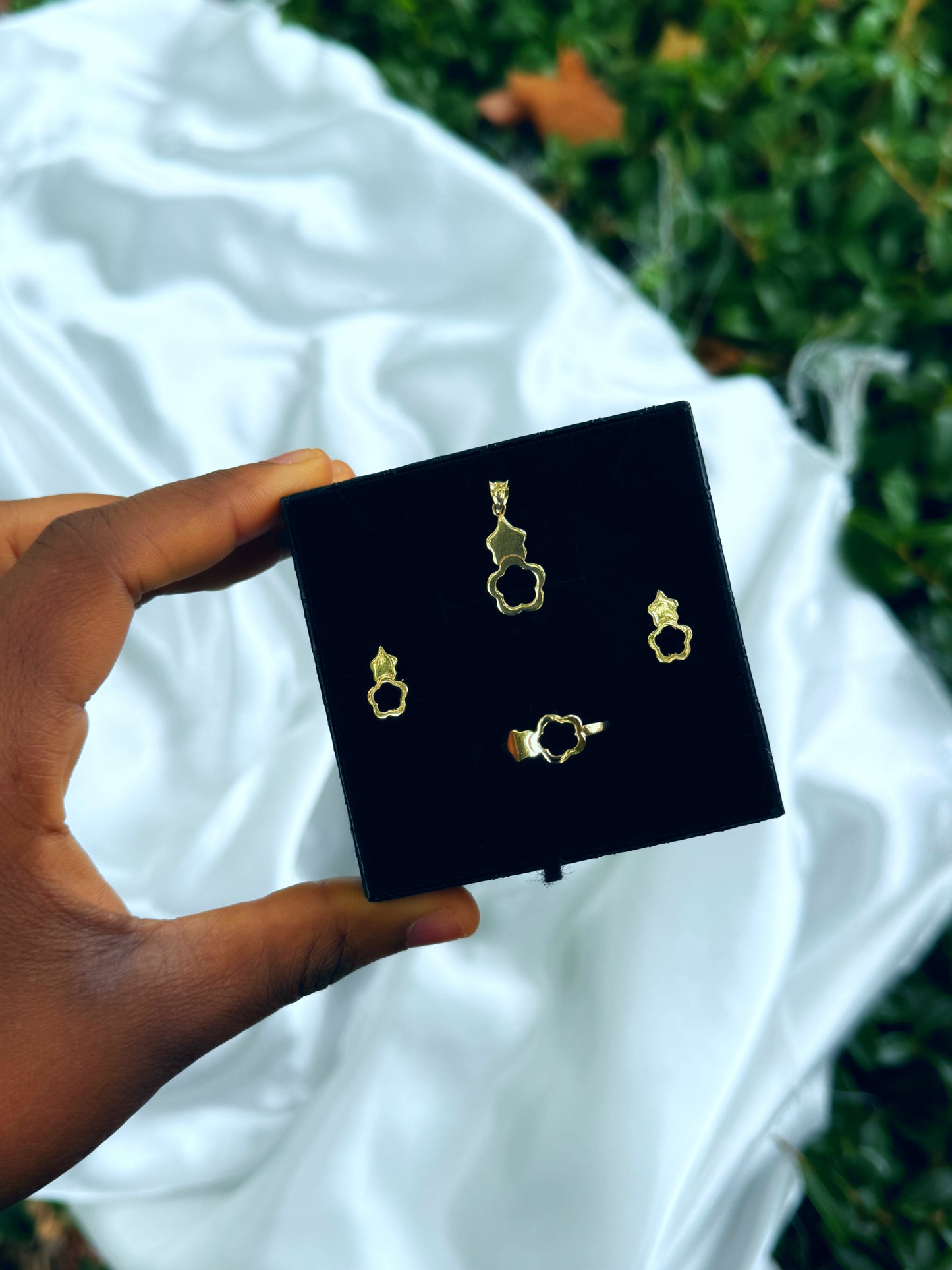 Degap 18 karat pure Italian gold jewellery set Ring US 8.5