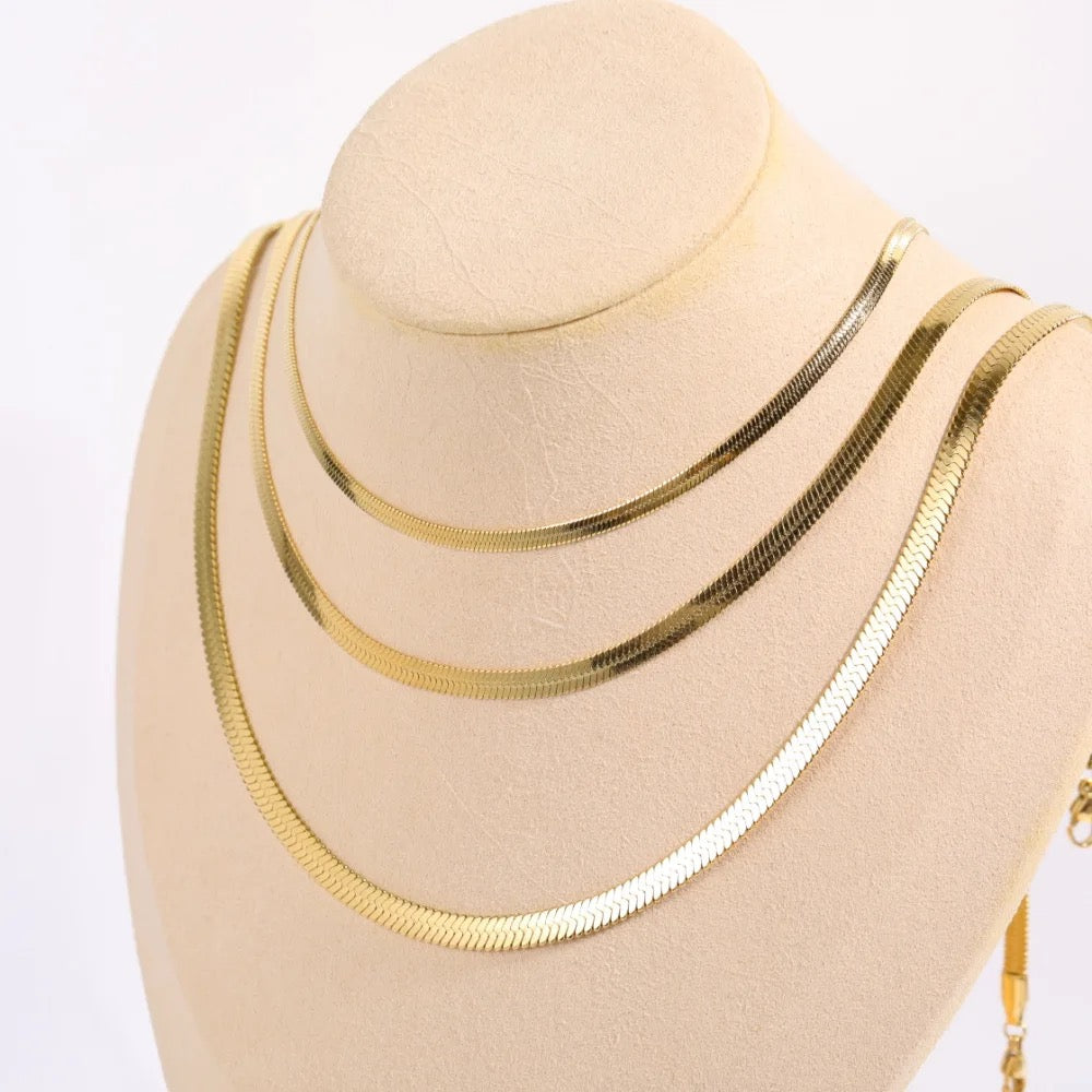 Buy Dicab Stainless Steel Flat Round Snake and Rope Chains