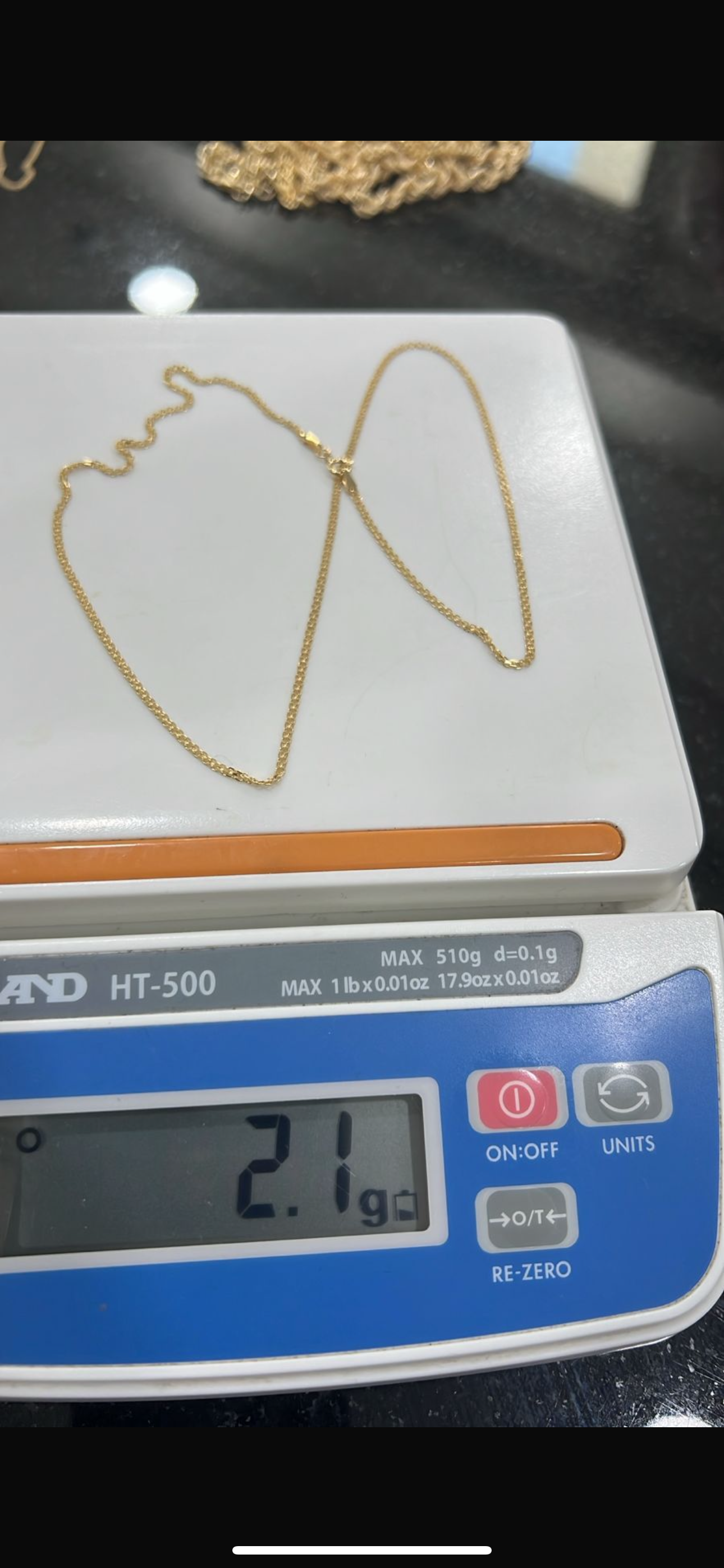 Deglad 18ct Solid Gold Carpet Chain Necklace