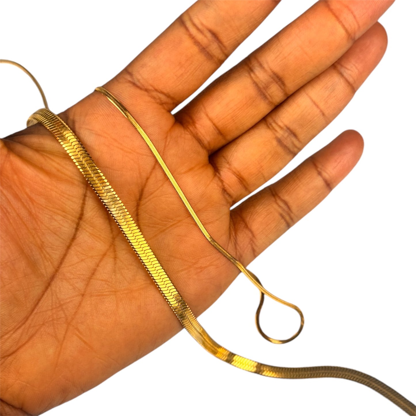 Buy Dicab Stainless Steel Flat Round Snake and Rope Chains