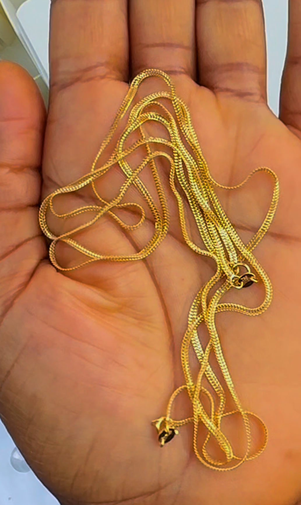 Degacts 18ct Solid Gold Chain 18 & 20 Inches