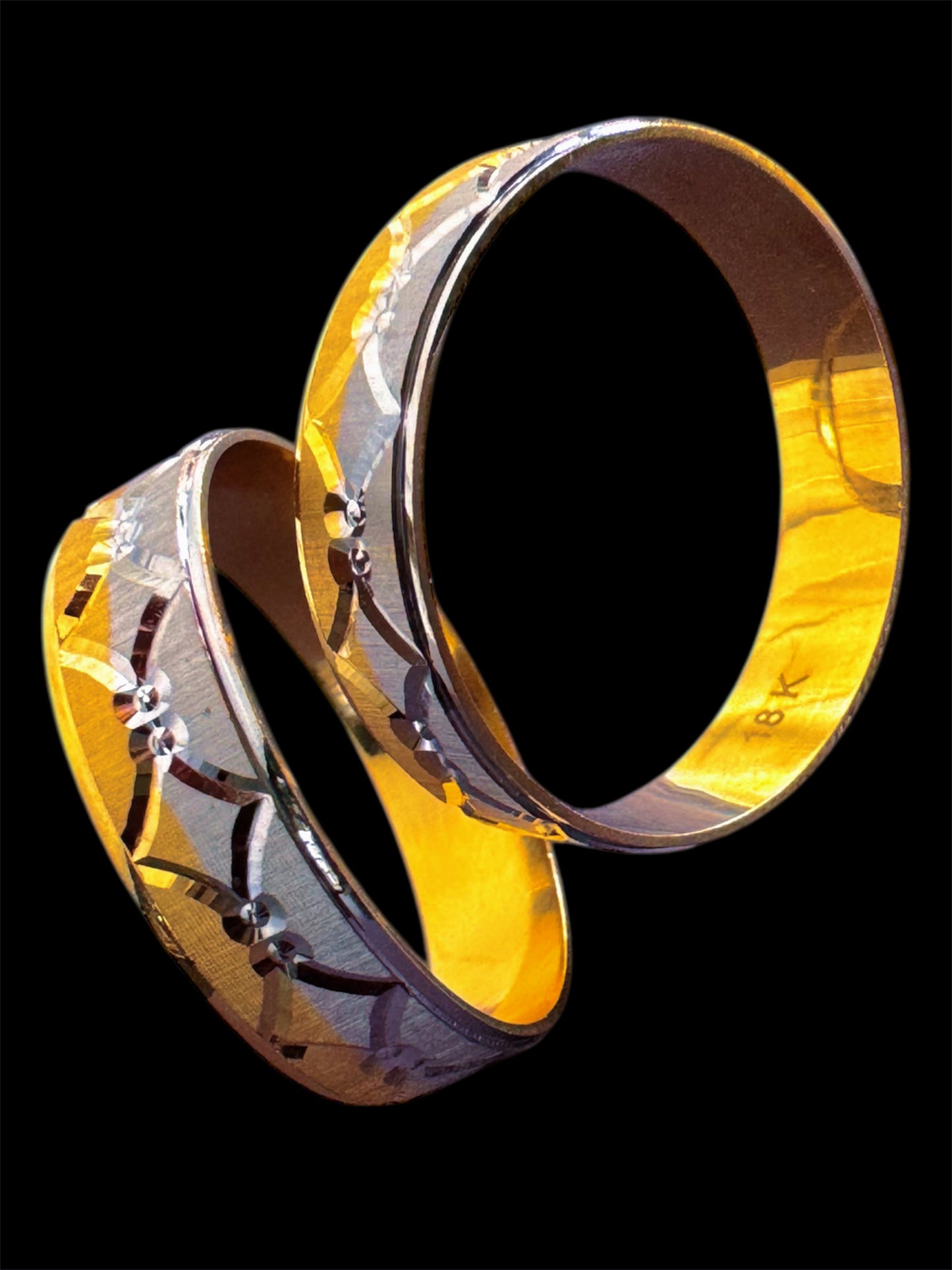 Debam 18 Karat Real Gold Rings