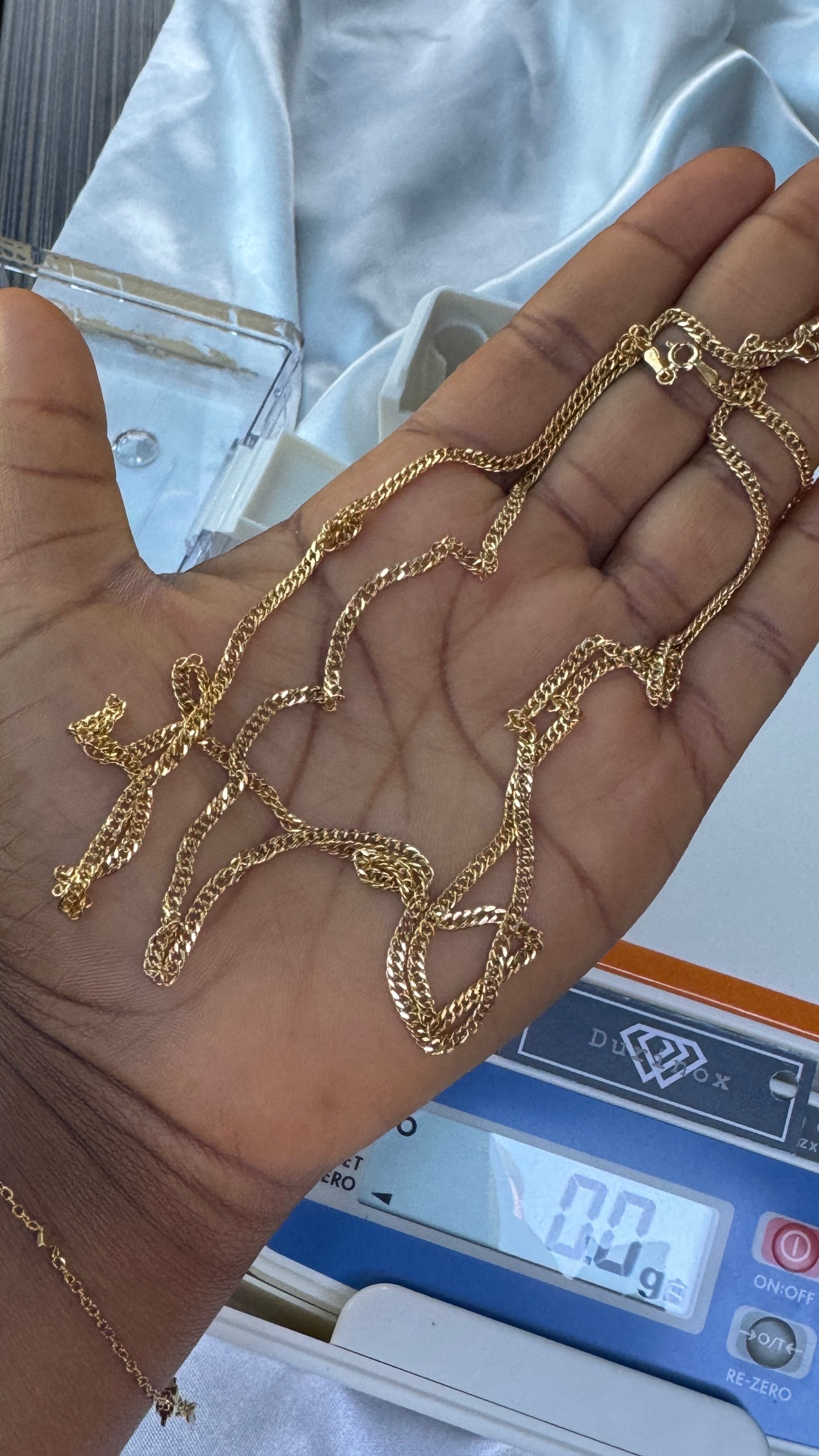 Degab 18 Karat Pure Italian Gold Cuban Chain Necklace
