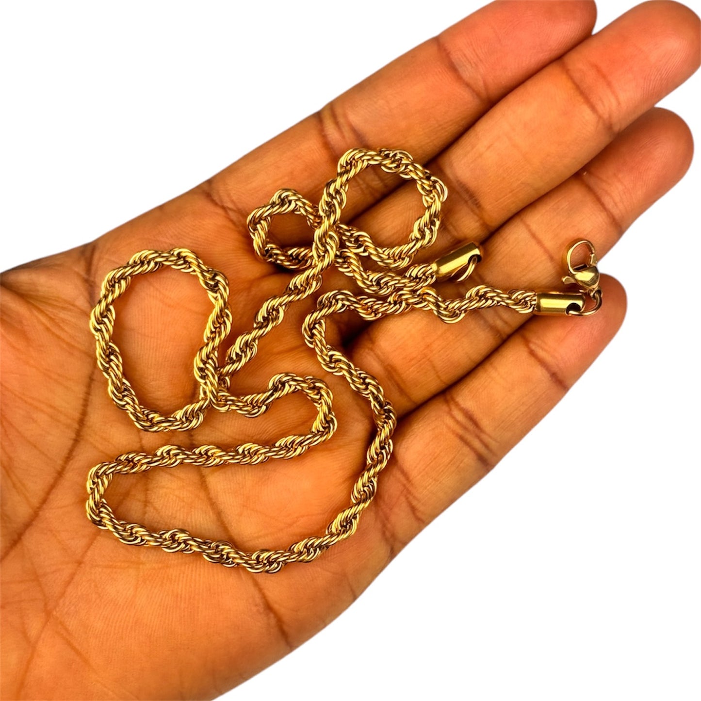 Dicab Stainless Steel Flat Round Snake and Rope Chains