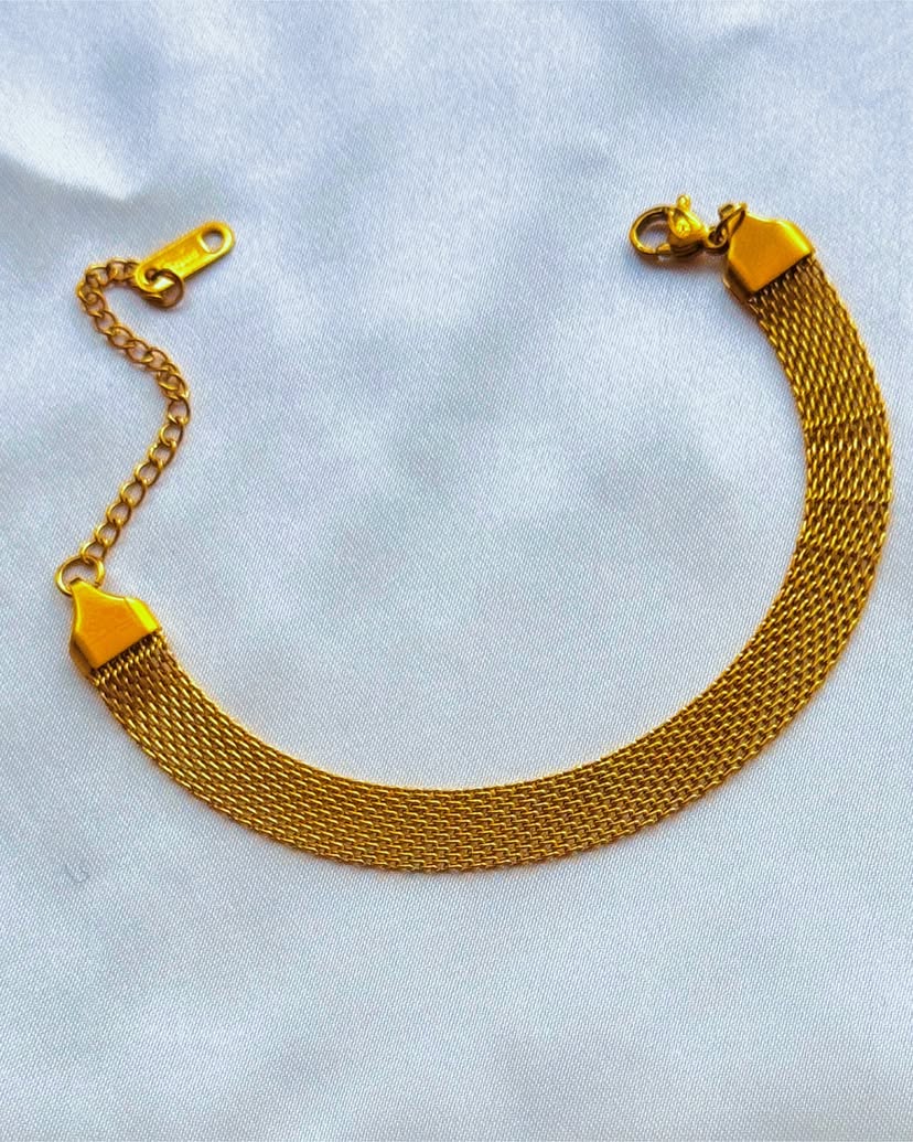 Order Dinam Vintage Mesh Carpet Non Tarnish Stainless Steel Bracelet