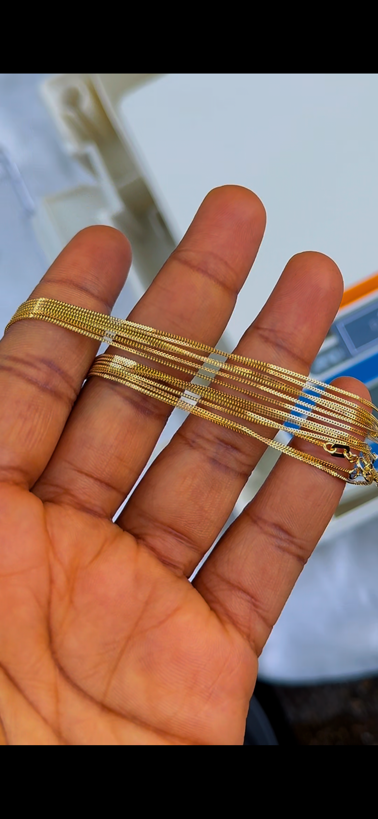 Degacts 18ct Solid Gold Chain 18 & 20 Inches