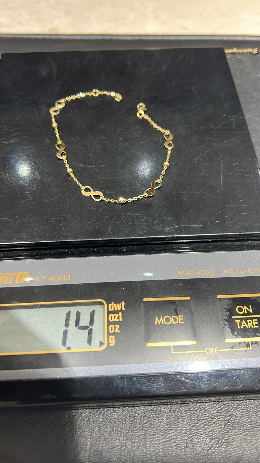 Defag 18K Pure Gold Bracelets (7.5 inches) & Anklets (10.5 inches)