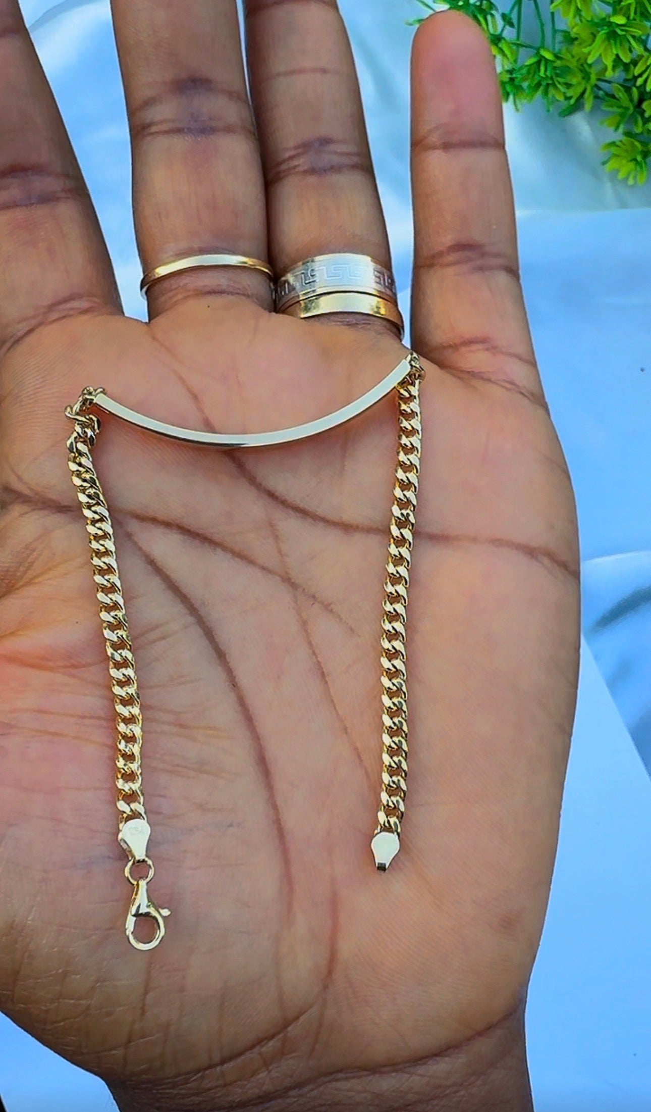 18K Solid Gold Molded Bracelet | 2.9g | 7.5 Inches