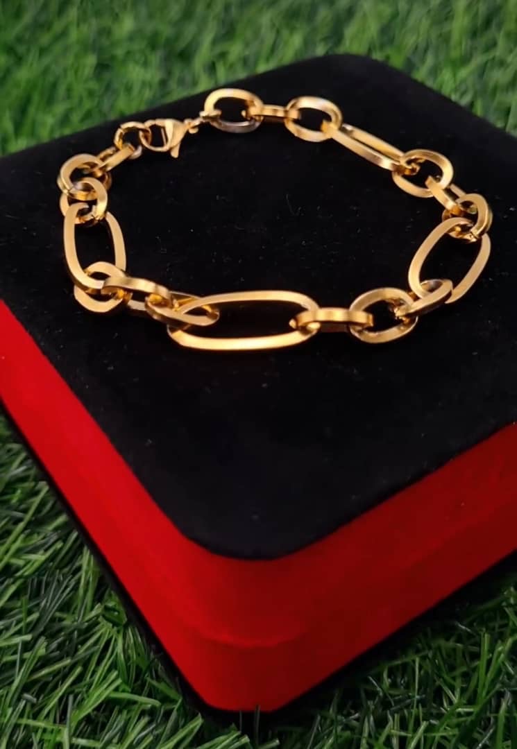 Diffa Super Double Electroplated Non Tarnish Necklace and Bracelet Jewellery Set 18” chain + 7.5” bracelet