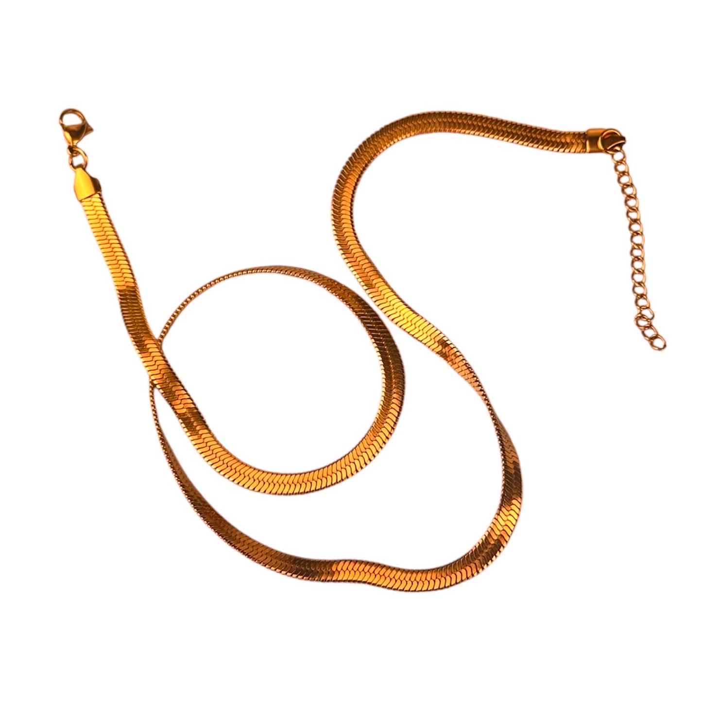 Buy Dicab Stainless Steel Flat Round Snake and Rope Chains