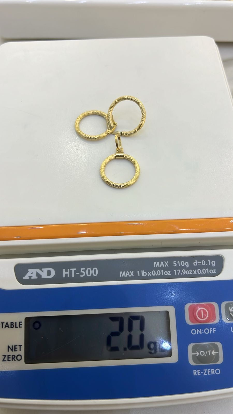 Degahh 18 Karat Gold Earrings & Pendant Set