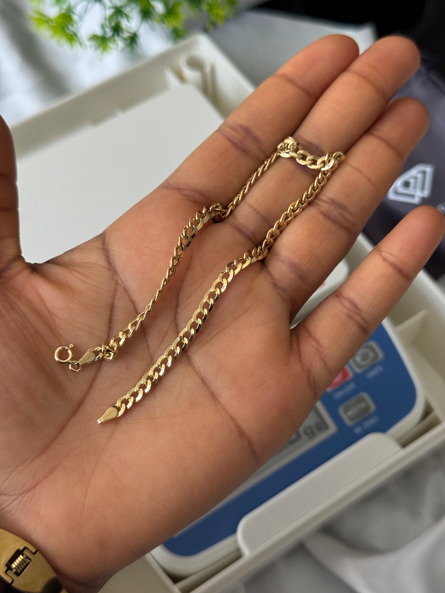 Deglaak 18Karat Pure Gold (Extra) Cuban Anklets