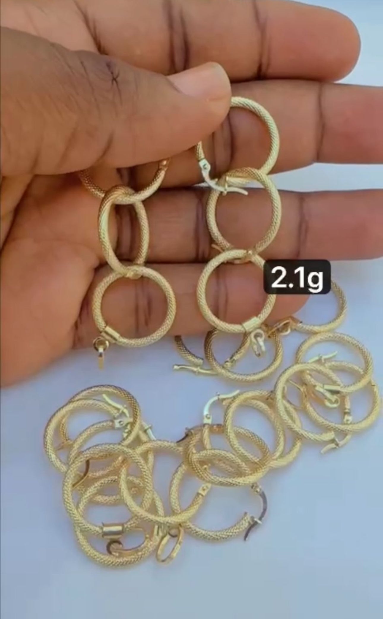 Degahh 18 Karat Gold Earrings & Pendant Set